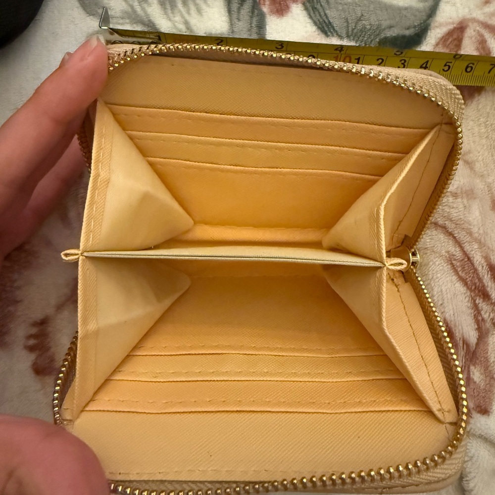 Chic Quilted Beige Wallet